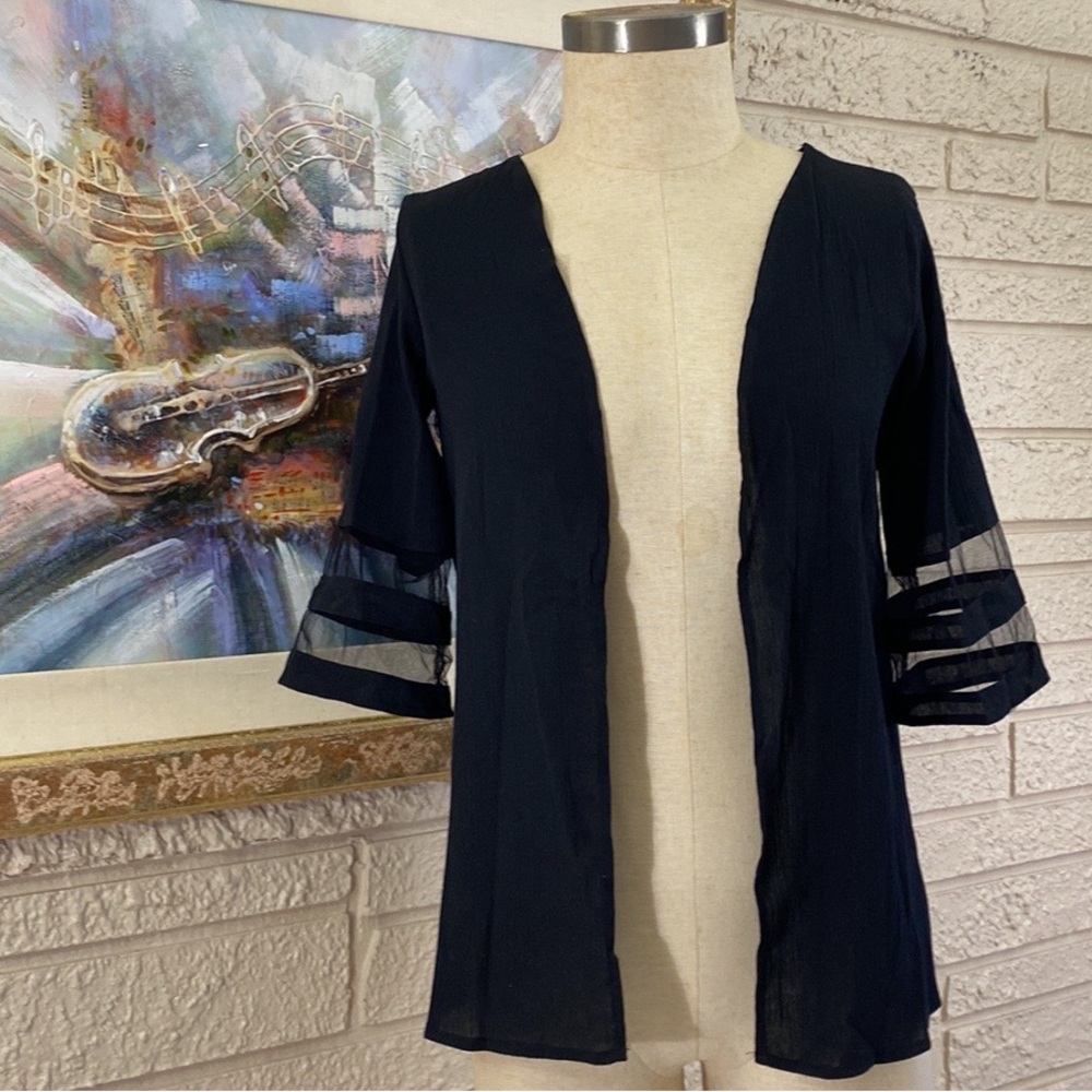 Just Fashion Now Open Front Jacket Top